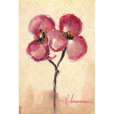 Orchid Sketch I - Wrapped Canvas Art Prints