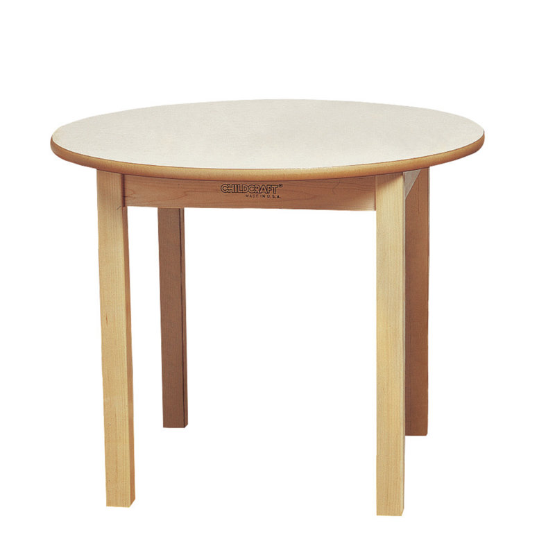 Wood Round Kids Writing Table