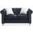 Stylish Contemporary Loveseat In Black