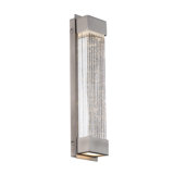 Tower 1 - Light LED Dimmable Aged Brass Flush Mounted Sconce