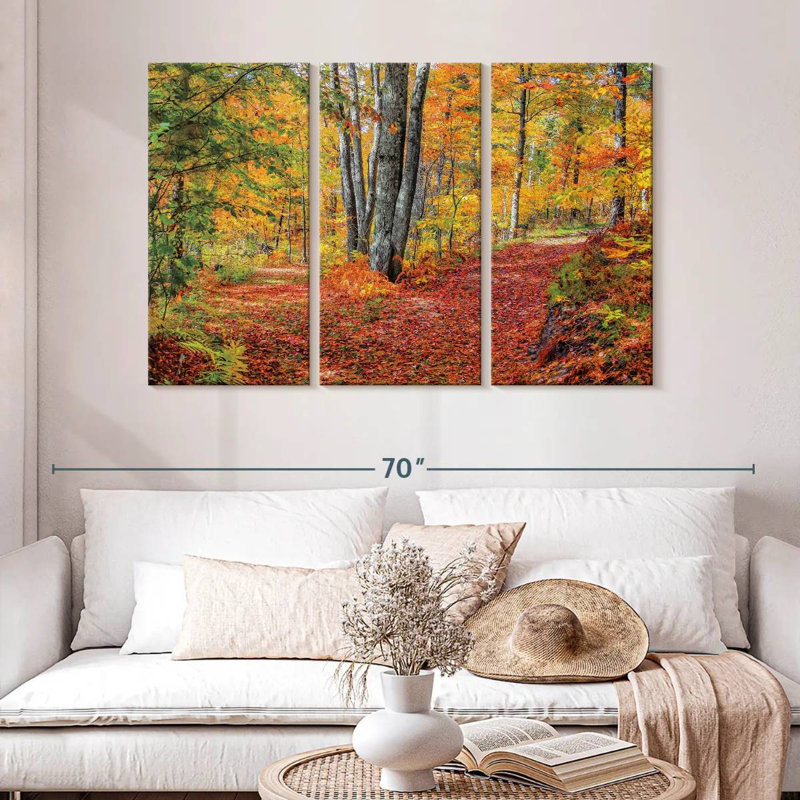 Alvord Autumn In The Woods, 32" H x 50" W