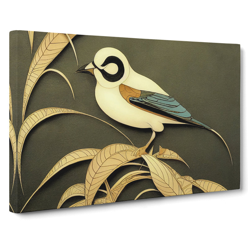 Evocative Bird Deco - Wrapped Canvas Print