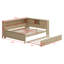Wood Daybed With Storage Shelves And Trundle
