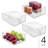 Divided Pantry Bin for Kitchen Storage - Organize Snacks, Food Pouches, and Seasoning Packets