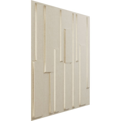 19 5/8"W x 19 5/8"H Wigan EnduraWall Decorative 3D Wall Panel, Universal Metallic Pearl Mist (Covers 2.67 Sq. Ft.)