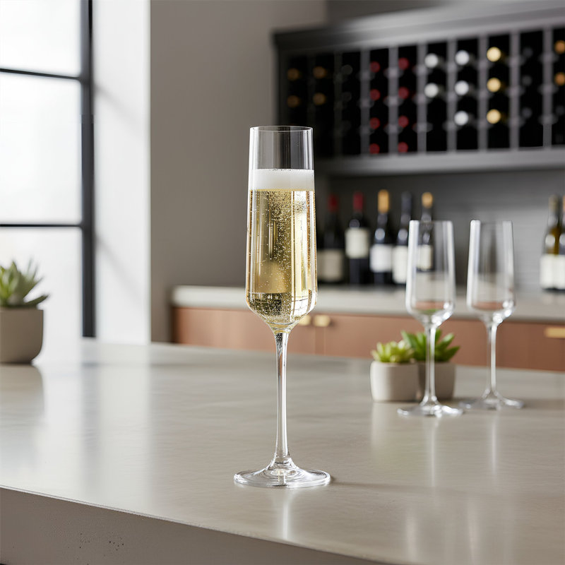 Argon Tableware Soho Crystal Champagne Flutes, Set of 24