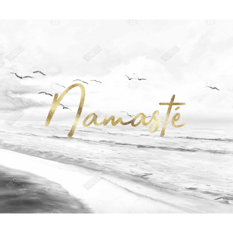 Namaste - Toile de citations pour la décoration de chambre à coucher