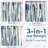 Paint Brush Linen Textured Semi Sheer Light Filtering Curtains Watercolor Striped Back Tab Curtains