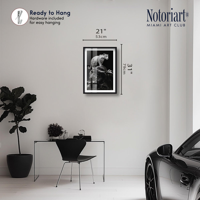 «Phantom Feline I Shadowbox» par Notoriart, H 31 po x l 21 po, Noir