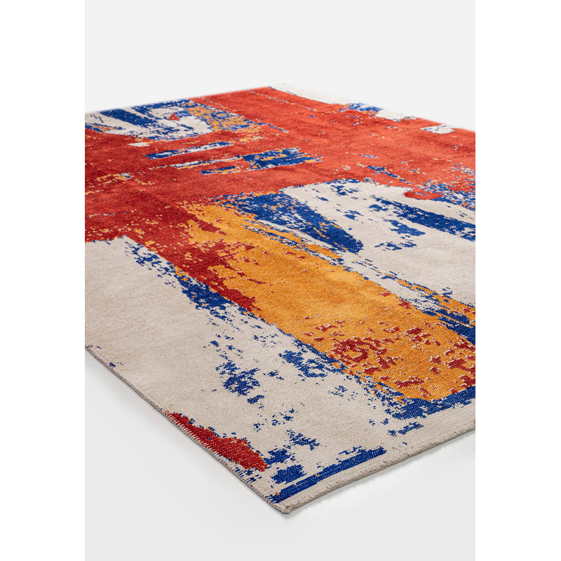 Peinture moderne en aérosol organique, Rectangle 6 pi 7 po x 9 pi 10 po