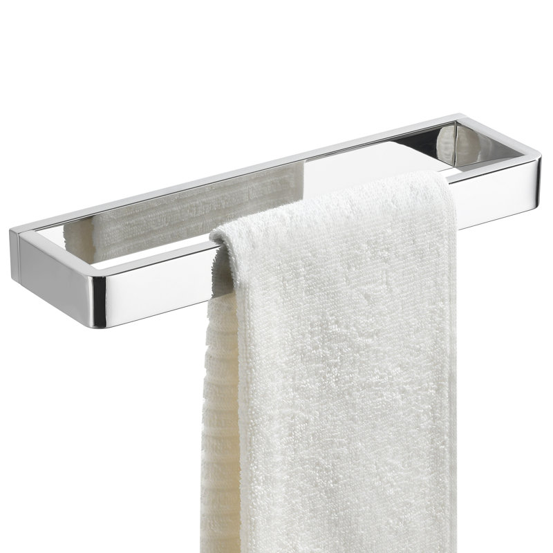 Abdinasir Bathroom Towel Ring, Polished Chrome