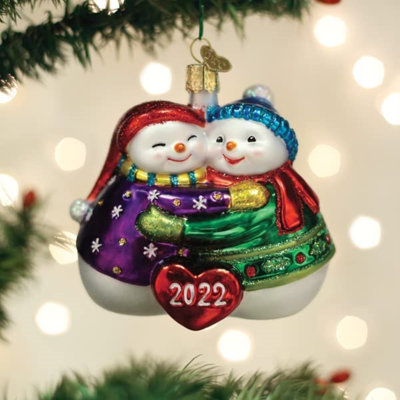 4'' Glass Hanging Figurine Ornament