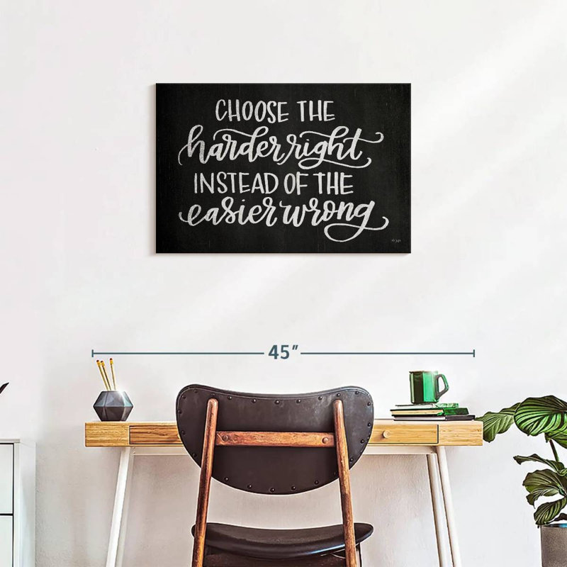 Tergel Choose The Harder Right, 20" H x 30" W