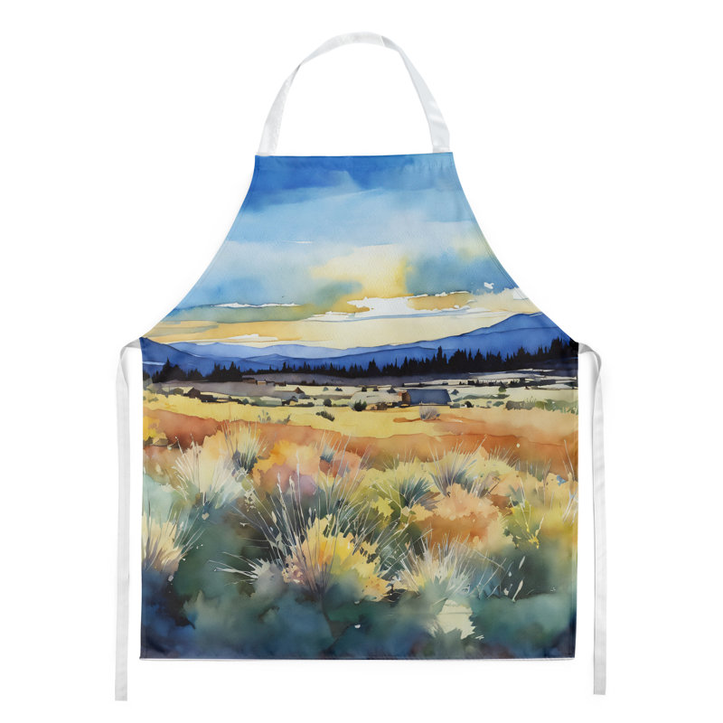 Iris du Tennessee en tablier aquarelle, Jaune / bleu Nevada Sagebrush