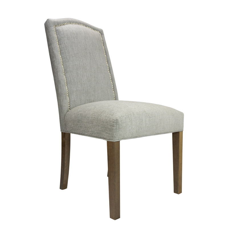 Chalus Hermanson Upholstered Dining Chair, Walnut, Platinum
