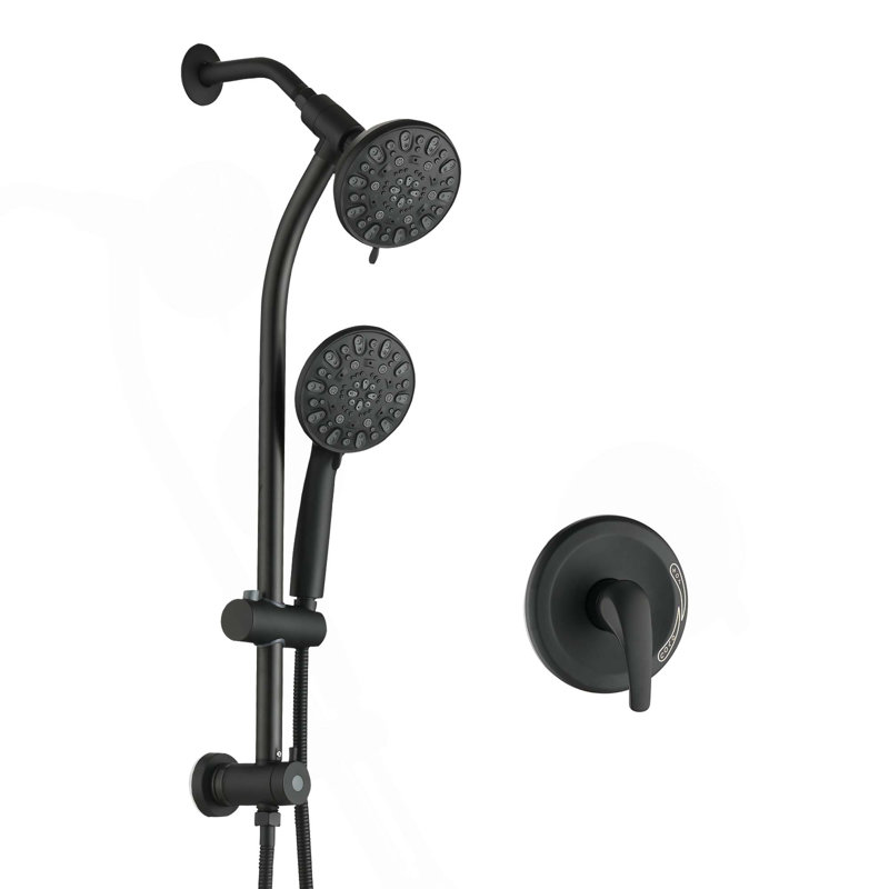 7-Spray Dual Shower System with Handheld Shower Head, Chrome