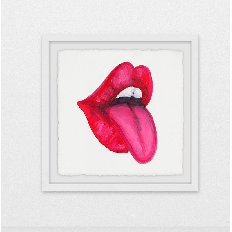 « hi sexy », reproduction de peinture à l’acrylique encadrée, H 12 po x l 12 po