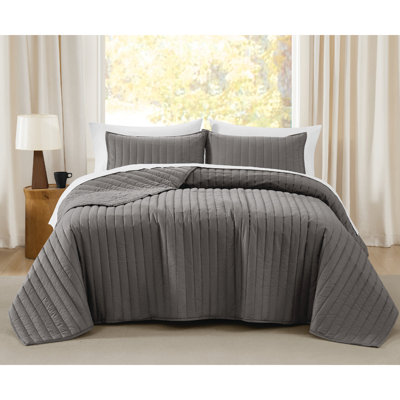 Brooklyn Loom Oversized Cotton Percale Quilt Set