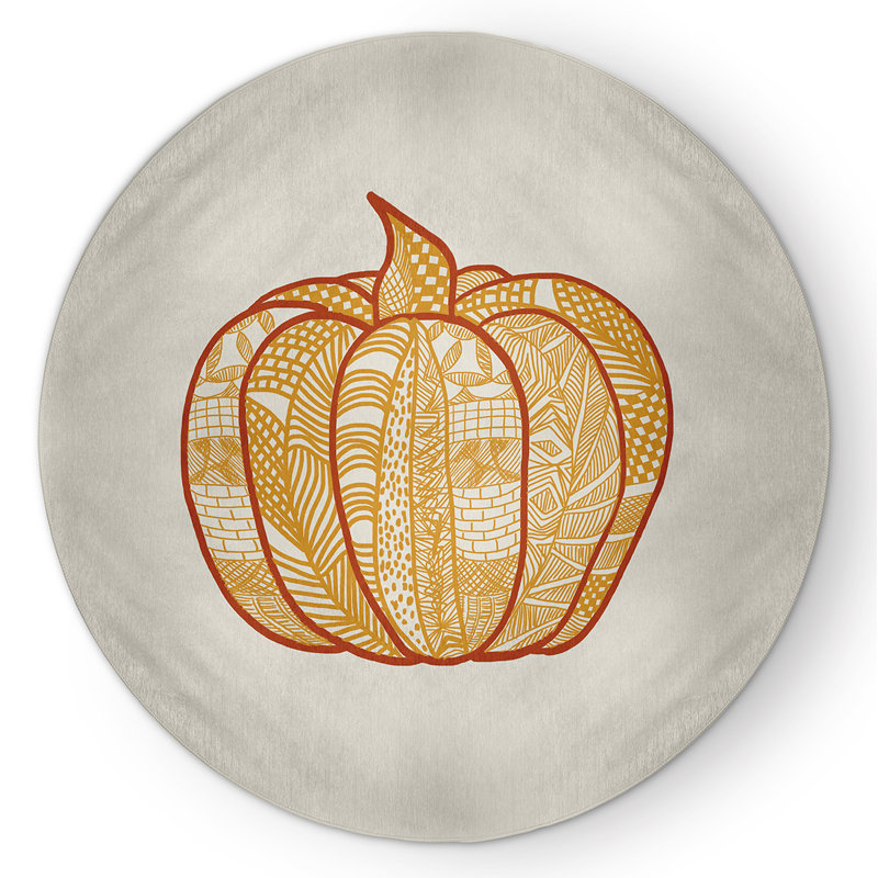 Jenneen Chenille Indoor Rug, Round 5'