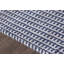 Tapis ivoire / bleu marine en coton tissé à la main Bester-55741905