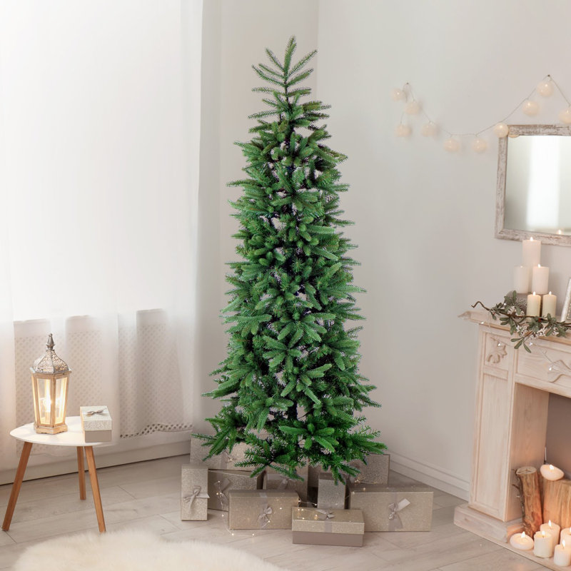 Arbre de Noël artificiel pin fin 6,5 pi. Fraser Hill Farm, H 78 po