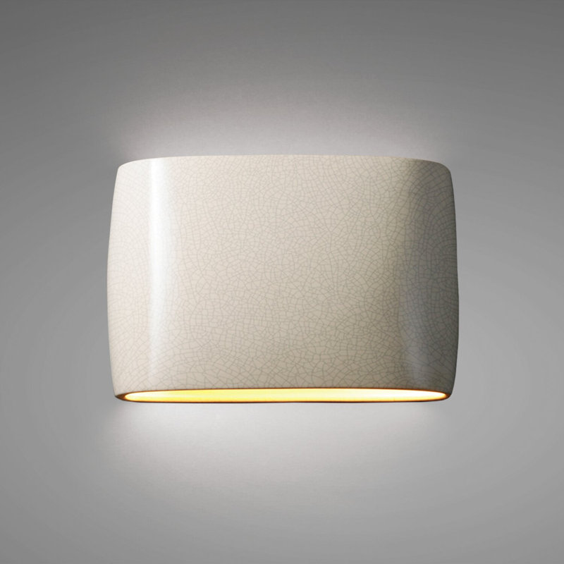Applique murale 2 lumières Armance, H 9,75 po x l 16 po x P 4 po, Blanc craquelé