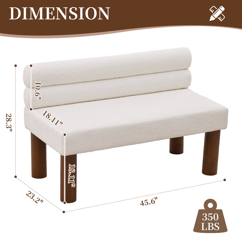 Upholstered Chaise Lounge, Beige
