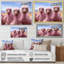 Décoration murale autruches roses - Autruches-458958688-458958708