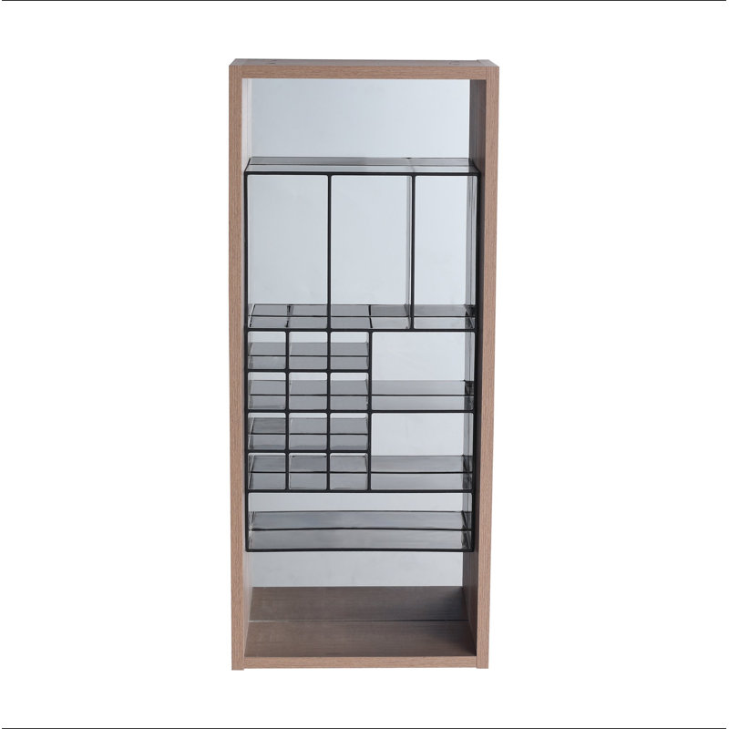 Armoire de rangement murale 12 po, armoire de salle de bain miroir avec rangement, contreplaqué