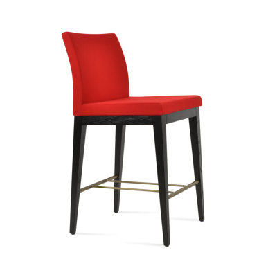Aria Black Ash Wood Counter & Bar Stool