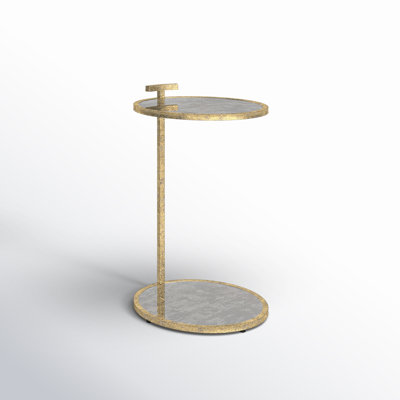 Erma Glass C Table End Table with Storage