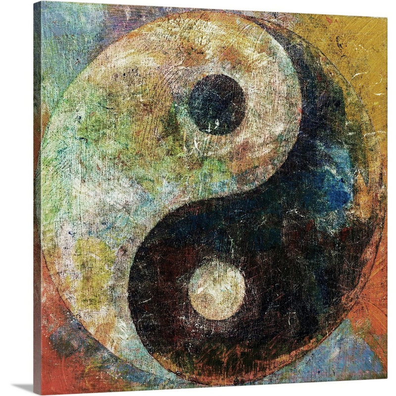 «Alcala Yin and Yang» par Michael Creese, reproduction d'art graphique sur toile, H 30 po x l 30 po x P 1,25 po