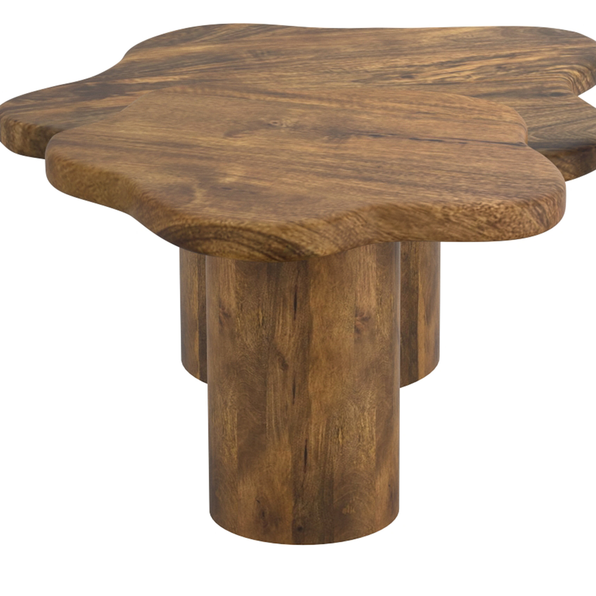 Millwood Pines Damonee Solid Wood Pedestal Coffee Table | Wayfair