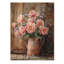 Bouquet de pivoines Country Bloom I - décoration murale en bois de pivoines - sur bois de pin naturel-2071597584
