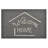 Sheltered Printed Front Door Mat Welcome Home Coir Coco Fibers Rug 24x16 Grey