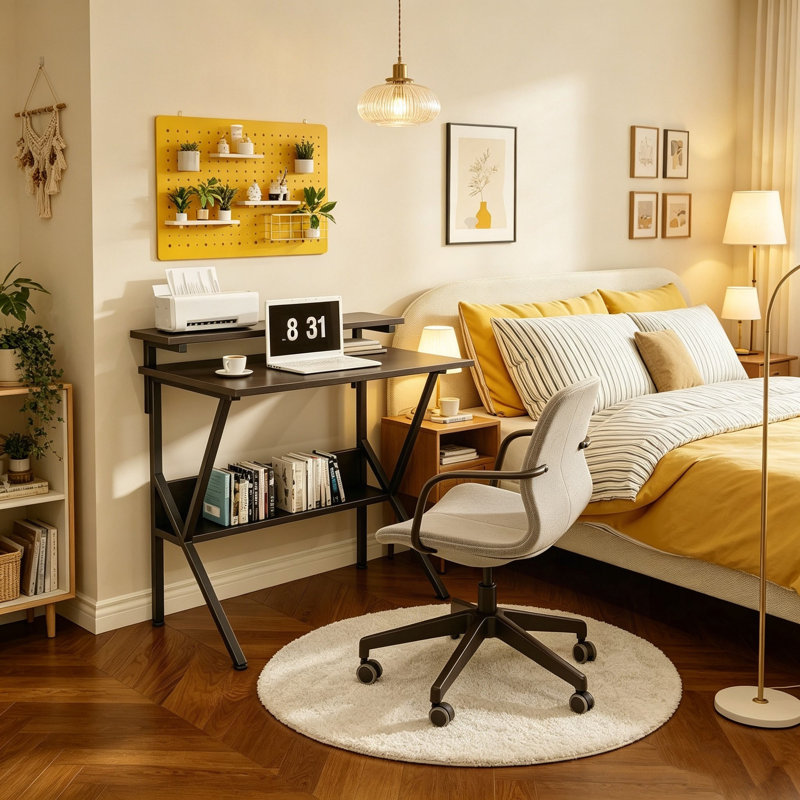 MDF Steel Computer Desk