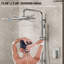Système de douche mural à pression équilibrée, pomme de douche pluviale 13 po avec douchette coulissante-111856376