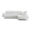 Canapé modulaire en cuir véritable faisant face à la droite de 111 po de largeur Carner-7295949