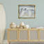 «Egret Soaring over Beach», art mural sur toile flottant gris, design par Patricia Pinto-82713549-81978077