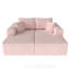 Canapé-lit rembourré avec assise profonde en velours côtelé Compression-869249621