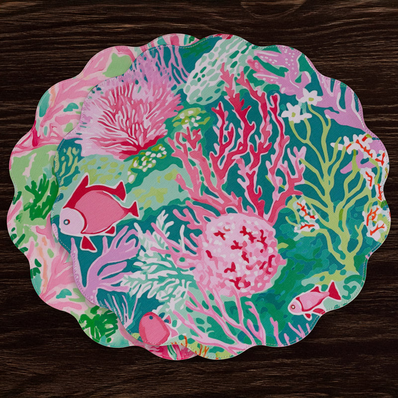 Vida Vinyl Round Placemats