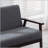 45"W Dark Gray Loveseat-47789118