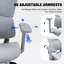 Chaise de bureau ergonomique en maille AeroErgo avec appui-tête et accoudoirs réglables-1358942886-1358942889