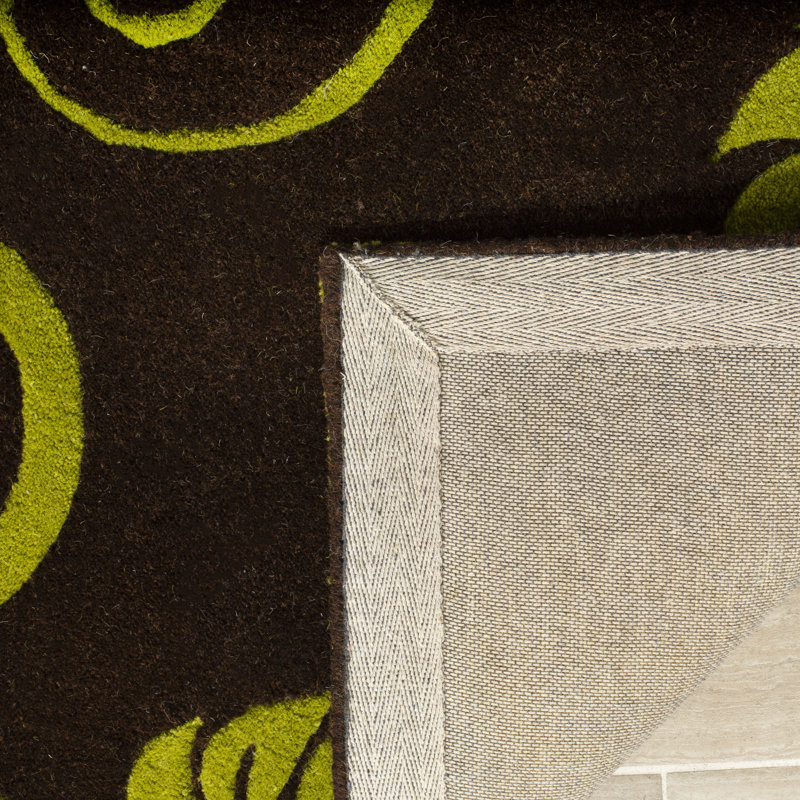 Tapis en laine et viscose touffeté à la main Kirkoswald, Rectangle 2 pi x 3 pi