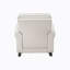 Chaise berçante en tissu beige