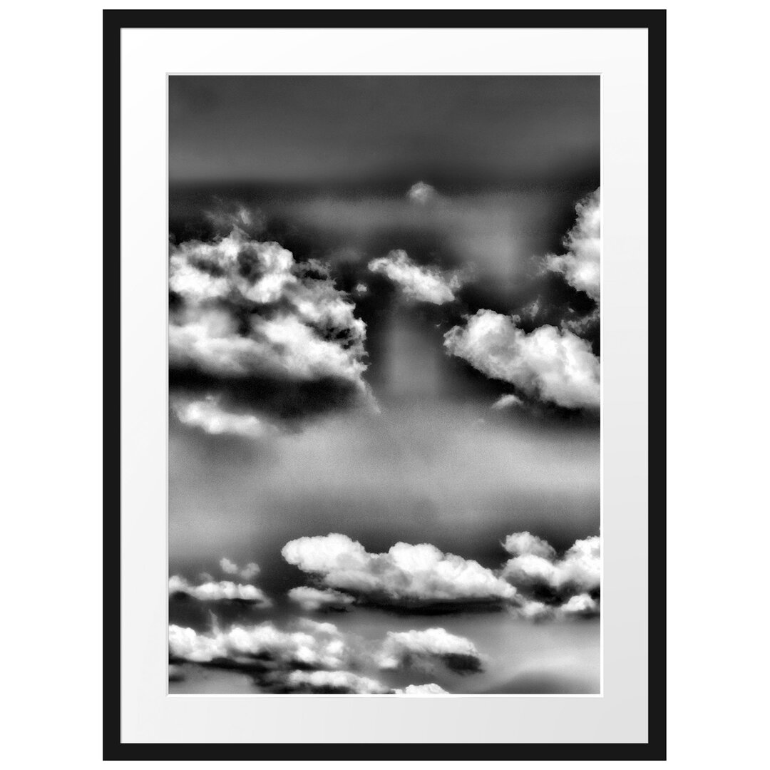 Gerahmtes Poster Wolken am blauen Himmel