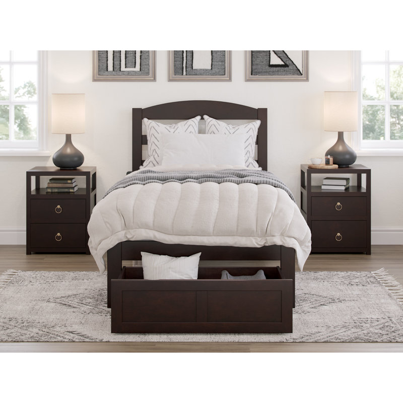 Elliana Kids Twin with Drawers, Twin, Espresso