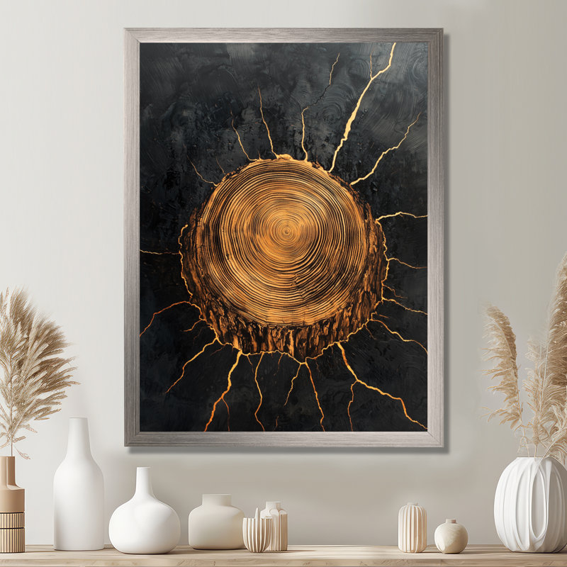 Gjender - paysages, art mural, Impression d'un seul cadre photo, Argent argent, H 40 po x l 30 po