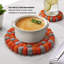 MODWOOL 8" Wool Ball Round 1 Piece Trivet-2125786350