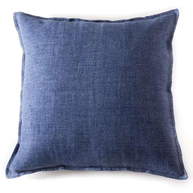 Montauk 100% Linen Large Pillow Cover, Natural, Euro 